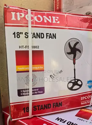 Black 18 Inches Standing Fan