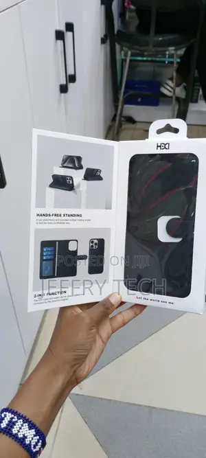 iPhone 13 Pro Max 2in1 Multifunction Flip Case-Black