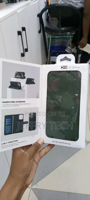 iPhone 13 Pro Max Multi-Function 2in1 Flip Case -Green