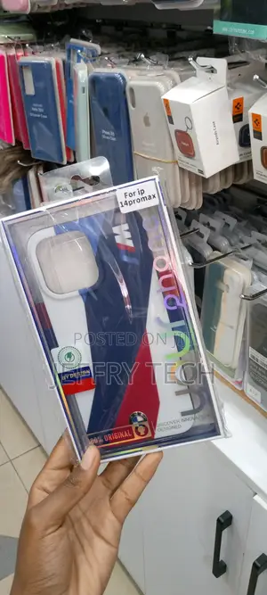 iPhone 14 PRO MAX - PC/TPU Multicolor BMW Car Logo Case