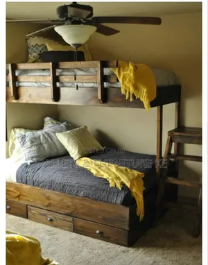 Lake House Bunk-bed( Burned Wood)