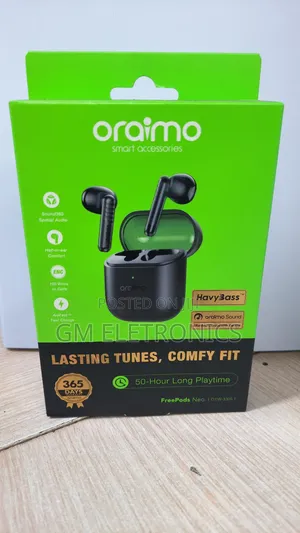 Original Oraimo Freepods Neo OTW-330S Wireless Earbuds-Black
