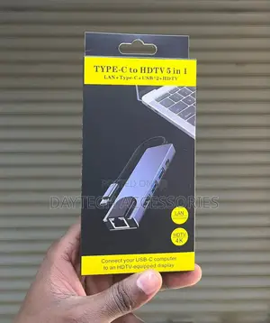 5-in-1 Usb C Hub Type-C Docking Station Multiport Adapter