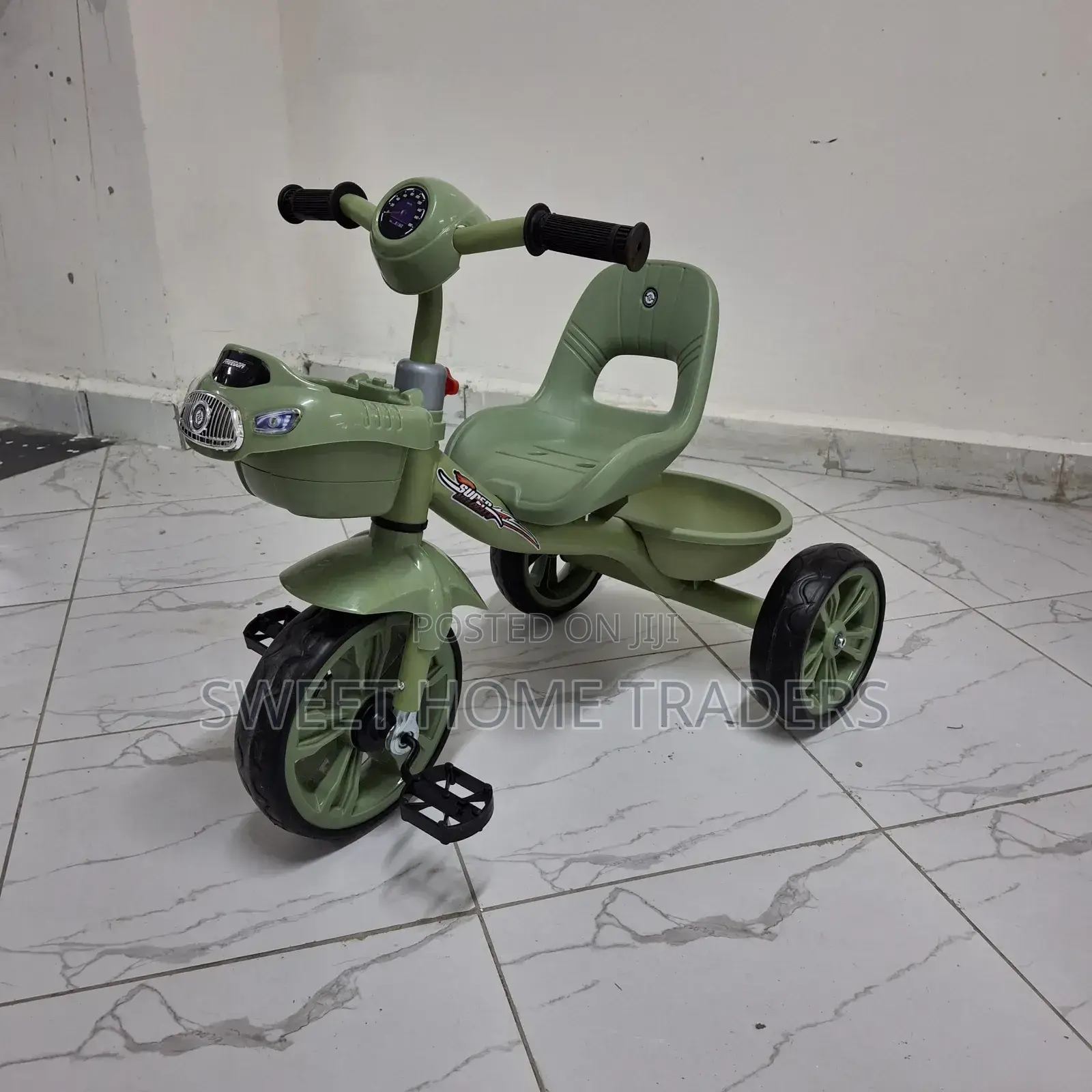 Tricycle With Lights Green