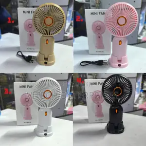 Portable Fan Pink,Purple,White,Blue