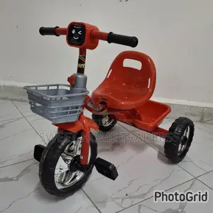 Kids Tricycle With Lights Red