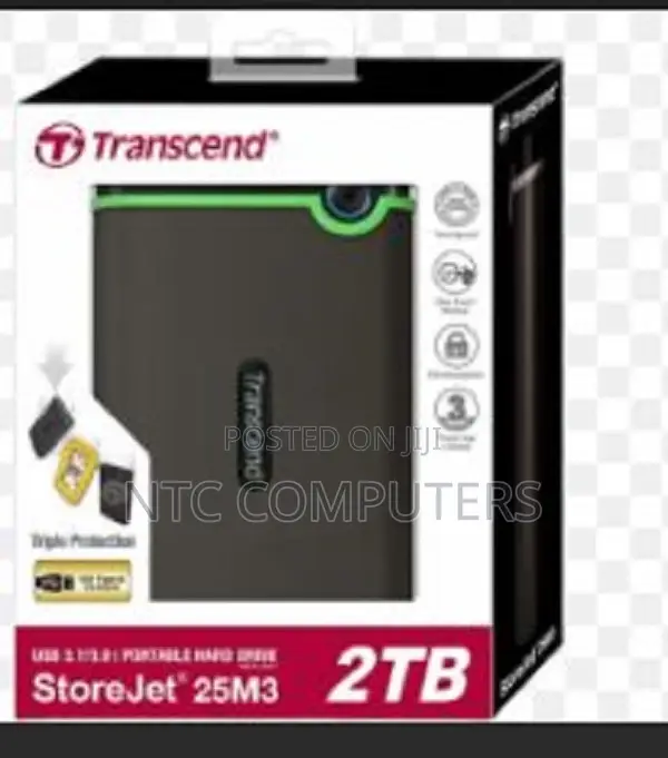 Transcend 2tb Usb 3.1 Gen 1 Portable External Hard Disk