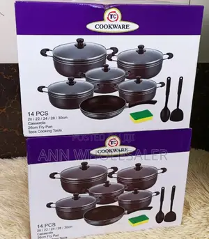 Black Non-Stick Sufuria -Tc