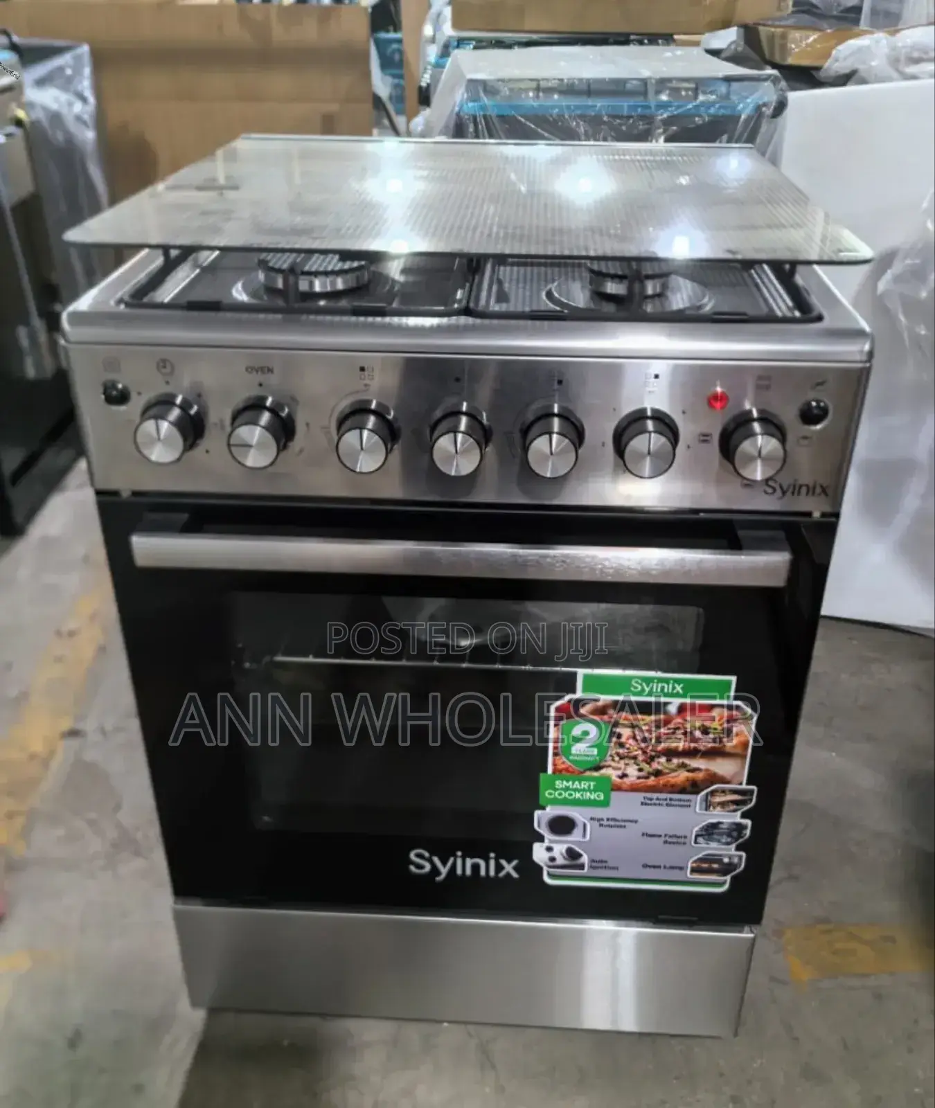 Low Gas Consumption Synix 3+1 60 by 60 Cooker
