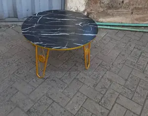 White and Black Executive MDF Round Table NT
