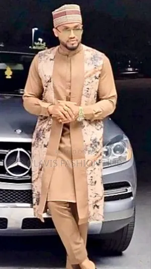 4 Piece African Wedding Suit