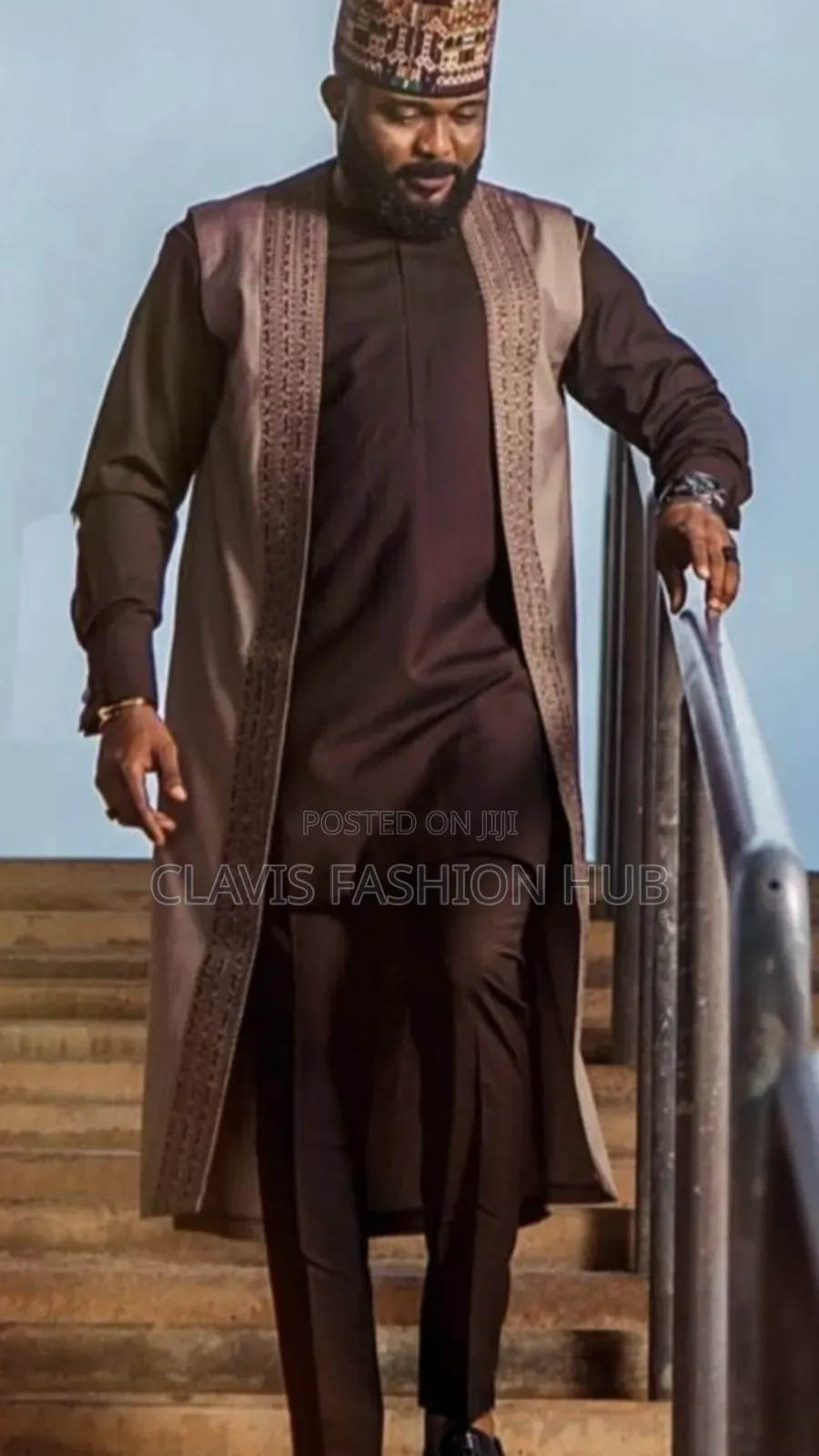 4 Piece African Wedding Suit