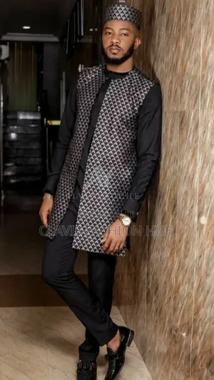 4 Piece African Wedding Suit