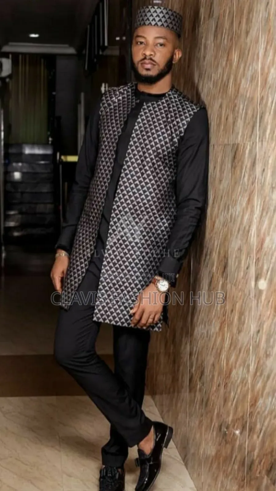 4 Piece African Wedding Suit