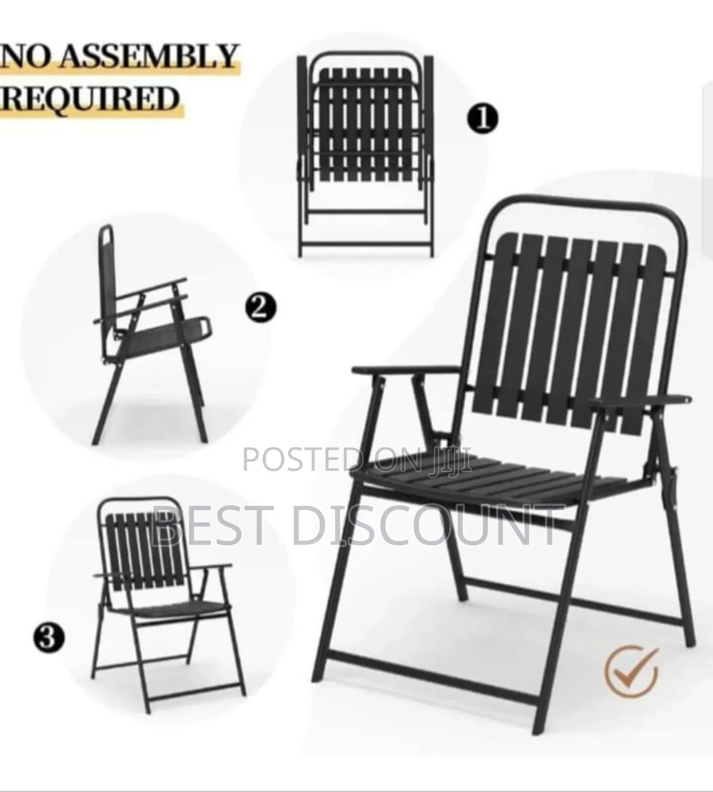 Black Foldable Chairs