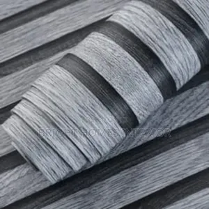 Flutted Grey Wallpaper Available
