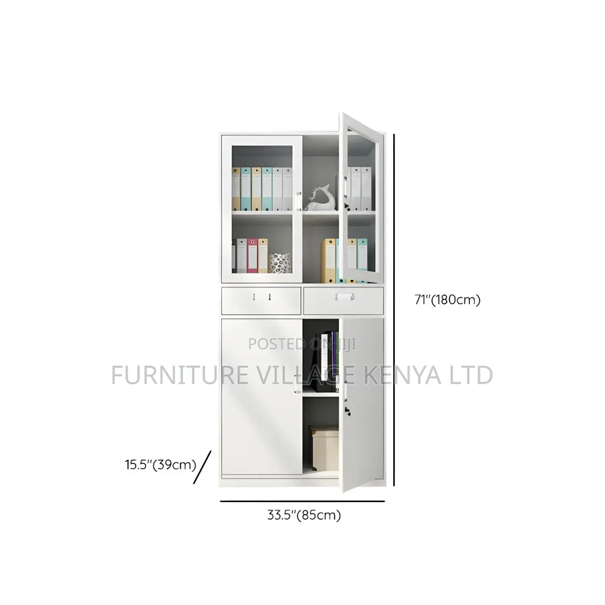 Office Cabinet Rust-Resistant Cabinet With Shelves