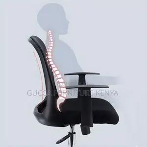 Office Chairs:Modern Office Chair Fixed Arms Mesh Shell Back