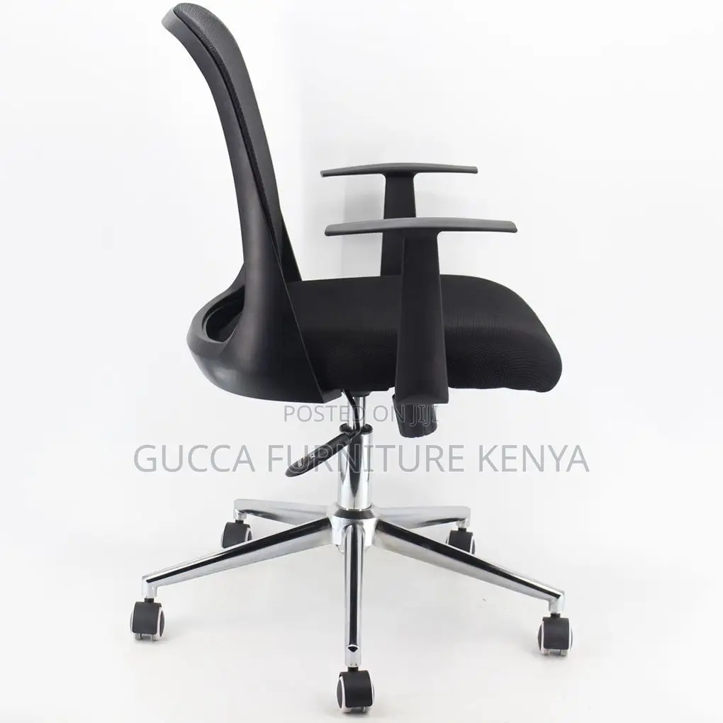 Office Chairs:Modern Office Chair Fixed Arms Mesh Shell Back