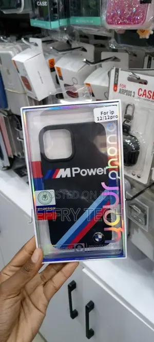 BMW Phone Case for iPhone 12/12 Pro Case Big Logo Black