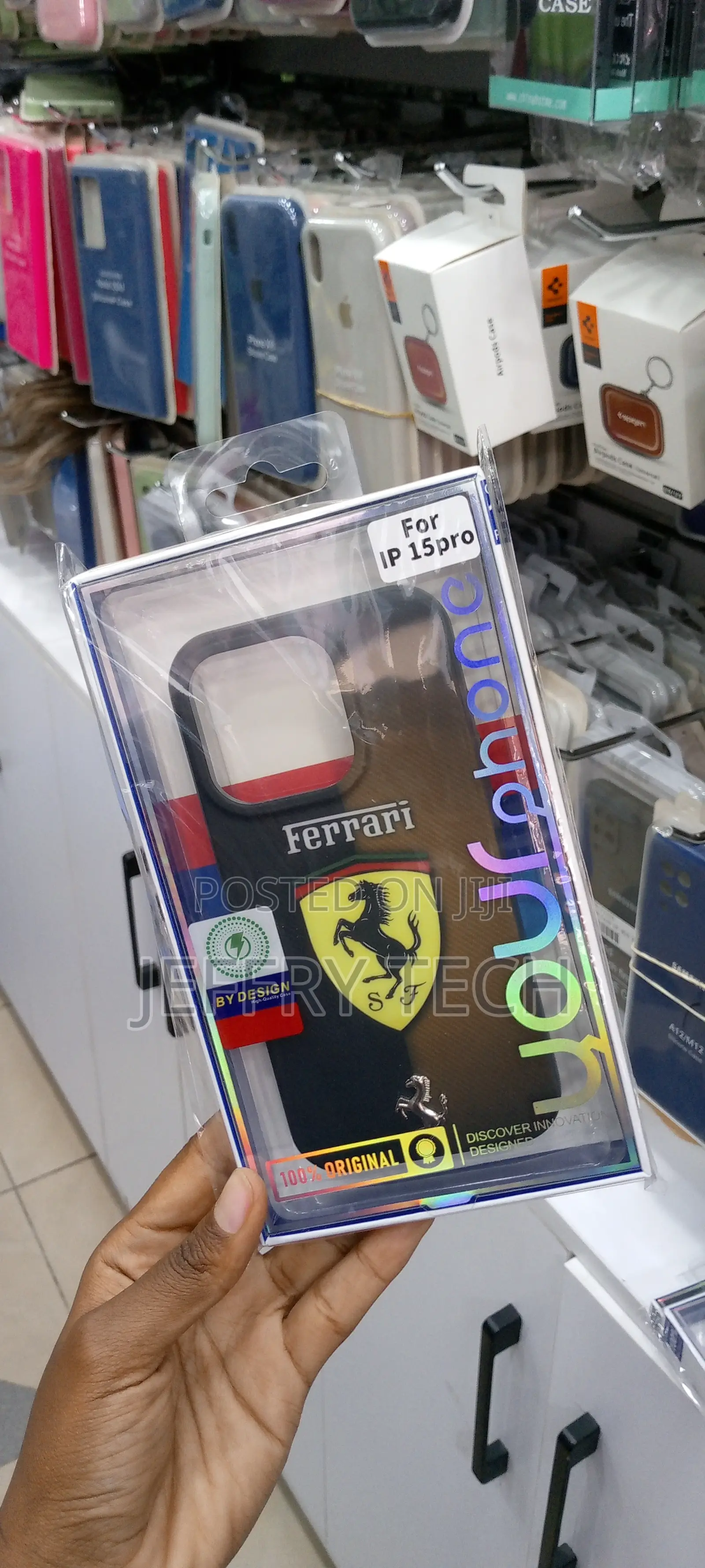 Ferrari Phone Case Compatible With iPhone 15 Pro Multicolor