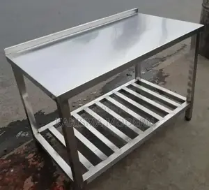 Stainless Steel Table With Channels