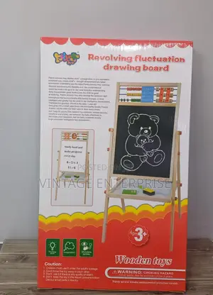 2 In1 Wooden Black Board