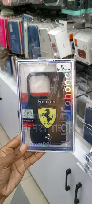FERRARI LOGO iPhone 15 Pro Case Cover for Men Black