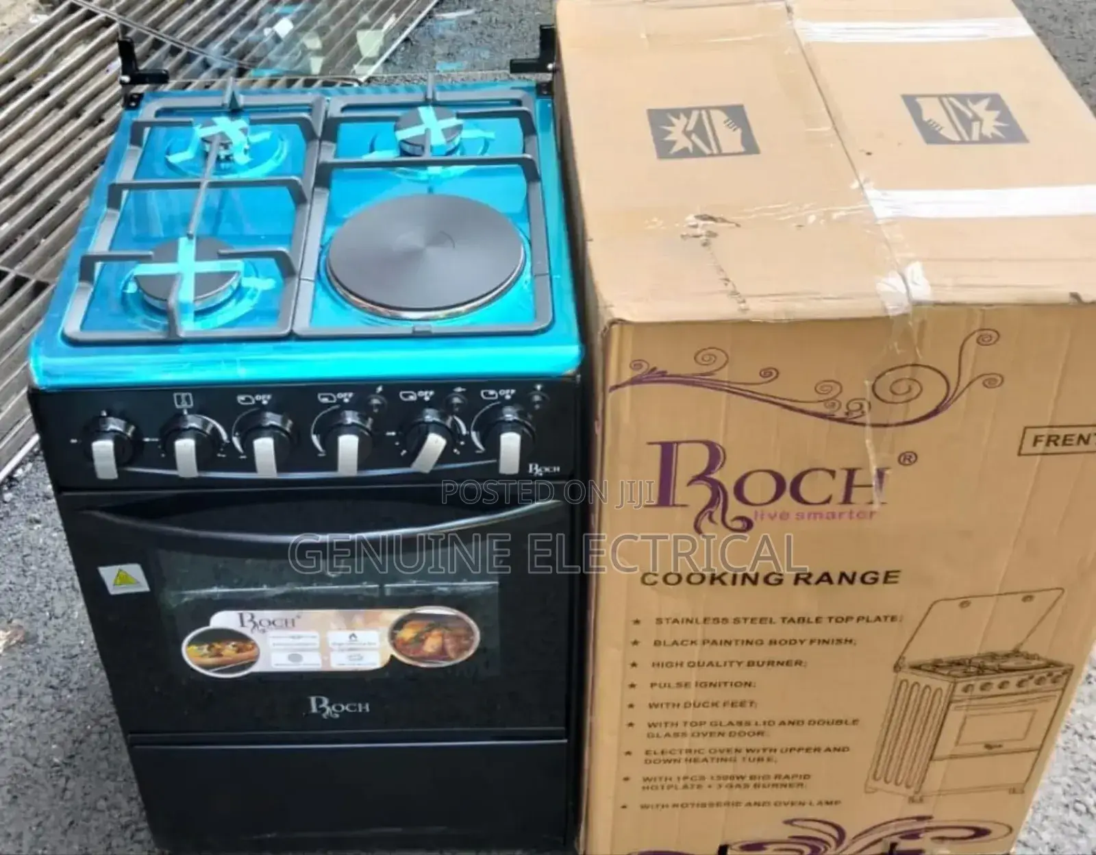 Roch 50 by 55 Cooker With Electric Oven