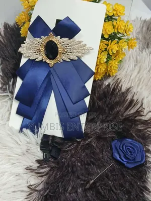 Blue Quality French Mens Bow Ties