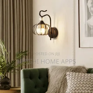 Crystal Wall Light Black