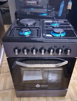 Nunix Standing Cooker, 60x60cm, 3+1 With Electric Oven