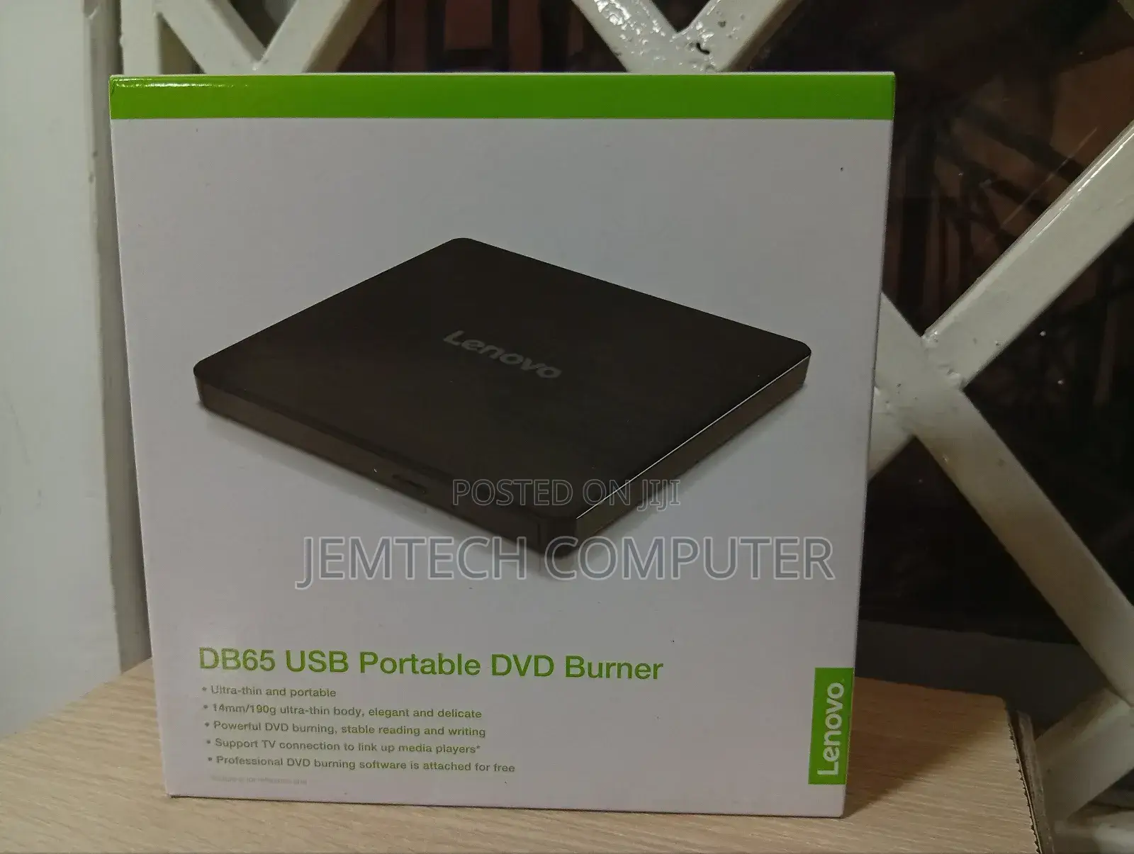 Lenovo Slim Portable DVD Burner DB65