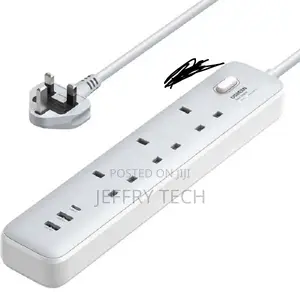 UGREEN 30W 3 AC Power Strip With Master Switch (2A1C) -CD286
