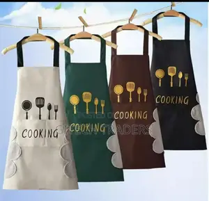 HAND-WIPING Kitchen Cooking Apron//Oil-Proof*