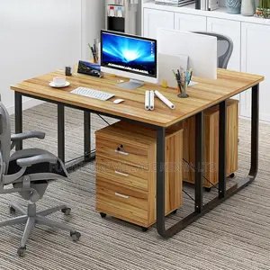 2-Way Office Computer Desk With Integrated Cable Management