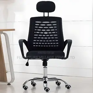 Mesh Study Chair With Lumbar Support, Headrest