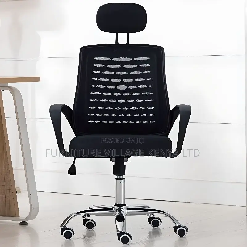 Mesh Study Chair With Lumbar Support, Headrest