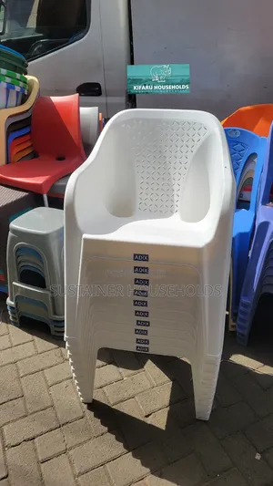 Adix Plastic Chairs, White Plastic Chair