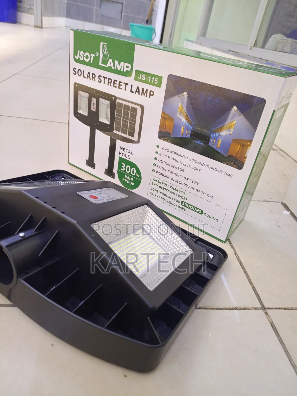 Jsot 300w Street Lamp With High Power Solar Panel