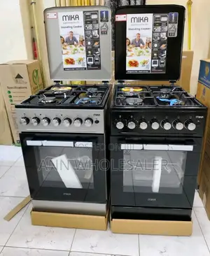 Mika Standing Cooker, 50cm X60 Cm, 3 Gas Burner + 1 Electric