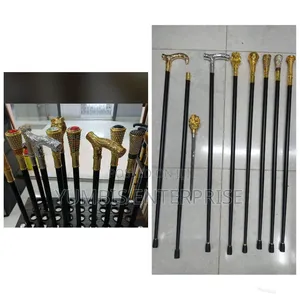 Metallic Sword Walking Stick/With Golden Handles KSH 5500