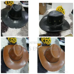 Leather Unisex Quality Cowboy Events Hat's (Cowboy) Hats