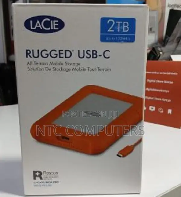 Lacie 2TB Rugged USB 3.2 Gen 2 Type-C External SSD