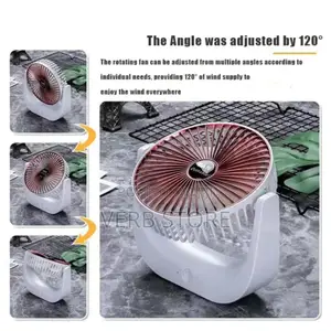 Desktop Mini Fan, Rechargeable Desk Fan 3,