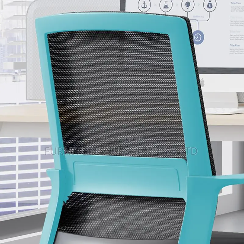 Ergonomic Ink Upholstered Task Chair With Armrest,