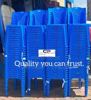 50pcs Blue Kenpoly Armless Chairs.