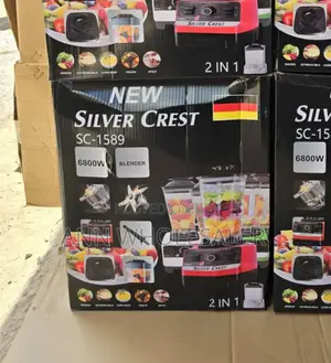 6800w 2 in 1 Silver Crest Heavy Duty Commercial Blender