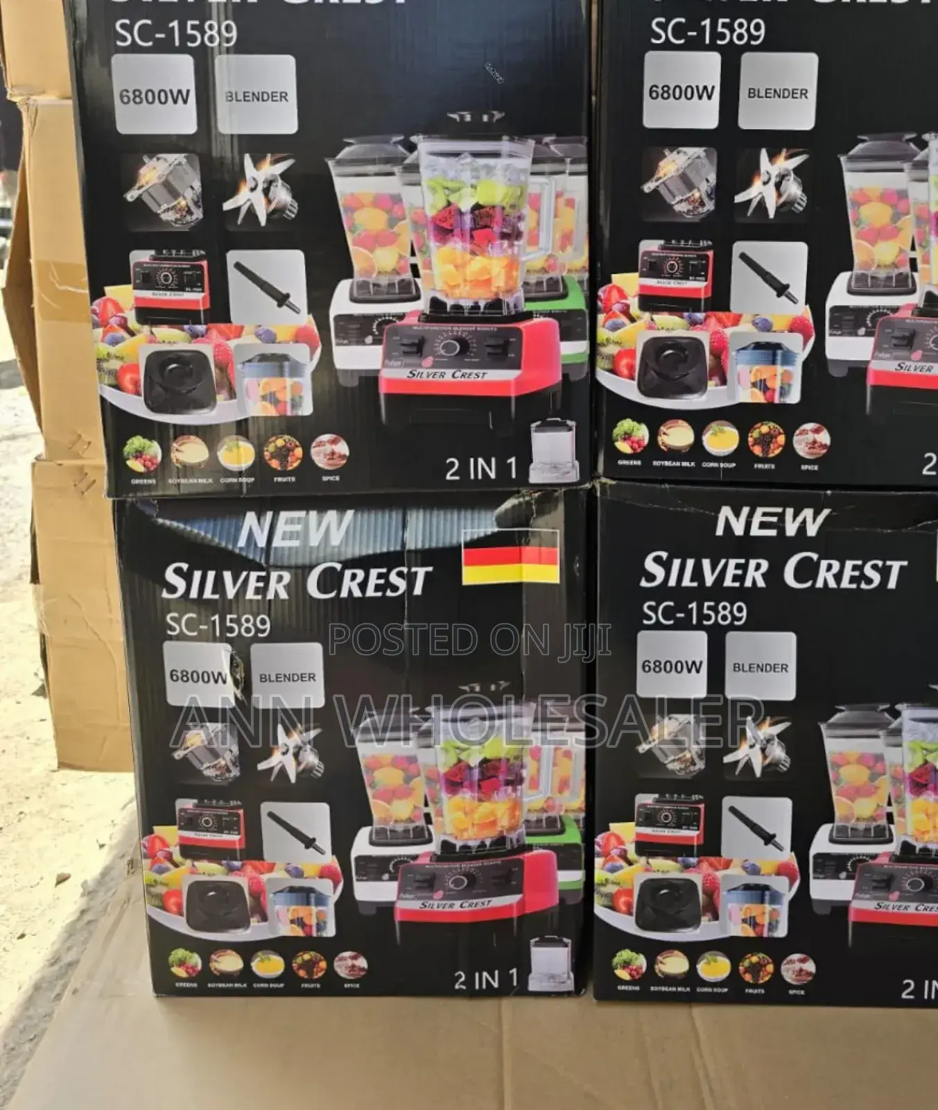 6800wtts Silver Crest Heavy Duty Commercial Blender B