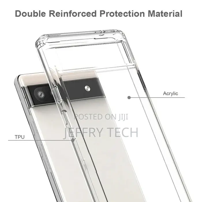 Google Pixel 6a Shockproof TPU Phone Case(Transparent)